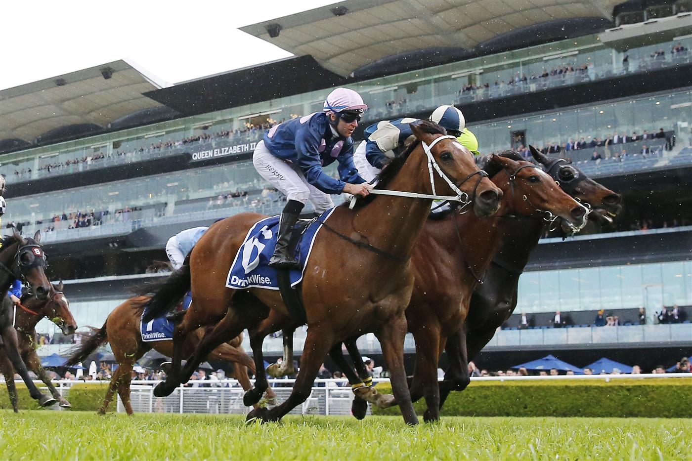 SYDNEY, AUSTRALIA - OCTOBER 01: Tommy Berry on No Compromise wins race 9 the Furphy Metropolitan during Sydney Racing at Royal Randwick Racecourse on October 01, 2022 in Sydney, Australia. (Photo by Mark Evans/Getty Images)