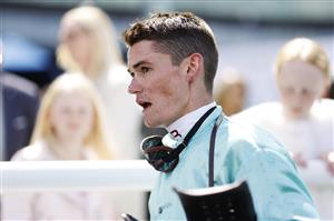 SYDNEY, AUSTRALIA - OCTOBER 01: Regan Bayliss looks on after winning on Platinum Jubilee in race 2 the Keeneland Gimcrack Stakes during Sydney Racing at Royal Randwick Racecourse on October 01, 2022 in Sydney, Australia. (Photo by Mark Evans/Getty Images)