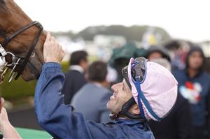 SYDNEY, AUSTRALIA - OCTOBER 01: Tommy Berry on No Compromise returns to scale after winning race 9 the Furphy Metropolitan during Sydney Racing at Royal Randwick Racecourse on October 01, 2022 in Sydney, Australia. (Photo by Mark Evans/Getty Images)
