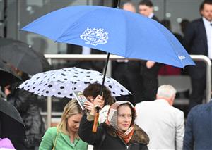 MELBOURNE, AUSTRALIA - OCTOBER 12: Trainer Gai Waterhouse is seen after White Marlin won Race 4, the Tobin Brothers Celebrating Lives,  during Caulfield Thousand Guineas Day at Caulfield Racecourse on October 12, 2022 in Melbourne, Australia. (Photo by Vince Caligiuri/Getty Images)