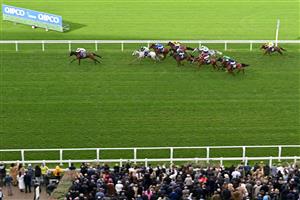 Italian jockey Frankie Dettori rides Emily Upjohn (L) to victory in the British Champions Fillies and Mares Stakes on Qipco British Champions Day at Ascot Racecourse, west of London on October 15, 2022. - Champions day is the finale of the British flat racing season and the UK's richest raceday. (Photo by Glyn KIRK / AFP) (Photo by GLYN KIRK/AFP via Getty Images)