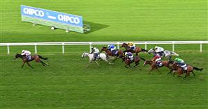 Italian jockey Frankie Dettori rides Emily Upjohn (L) to victory in the British Champions Fillies and Mares Stakes on Qipco British Champions Day at Ascot Racecourse, west of London on October 15, 2022. - Champions day is the finale of the British flat racing season and the UK's richest raceday. (Photo by Glyn KIRK / AFP) (Photo by GLYN KIRK/AFP via Getty Images)