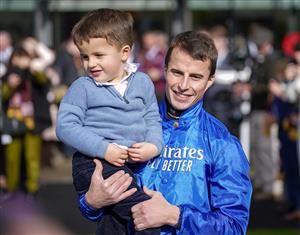 ASCOT, ENGLAND - OCTOBER 15: William Buick after being crowned champion jockey at Ascot Racecourse on October 15, 2022 in Ascot, England. (Photo by Alan Crowhurst/Getty Images)