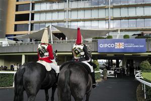 ASCOT, ENGLAND - OCTOBER 15: A general view at Ascot Racecourse on October 15, 2022 in Ascot, England. (Photo by Alan Crowhurst/Getty Images)