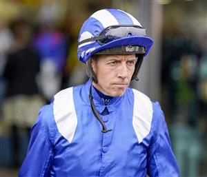 ASCOT, ENGLAND - OCTOBER 15: Jim Crowley before riding Baaeed at Ascot Racecourse on October 15, 2022 in Ascot, England. (Photo by Alan Crowhurst/Getty Images)