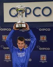 ASCOT, ENGLAND - OCTOBER 15: William Buick after being crowned champion jockey at Ascot Racecourse on October 15, 2022 in Ascot, England. (Photo by Alan Crowhurst/Getty Images)