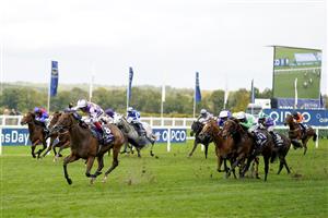 ASCOT, ENGLAND - OCTOBER 15: Frankie Dettori riding Kinross win The Qipco British Champions Sprint Stakes at Ascot Racecourse on October 15, 2022 in Ascot, England. (Photo by Alan Crowhurst/Getty Images)