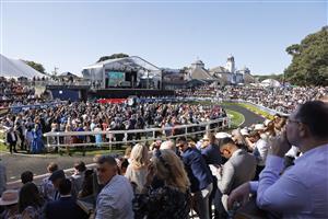 SYDNEY, AUSTRALIA - OCTOBER 15: A general view of the Theatre of the Horse before the Everest during Everest Day at Royal Randwick Racecourse on October 15, 2022 in Sydney, Australia. (Photo by Mark Evans/Getty Images)