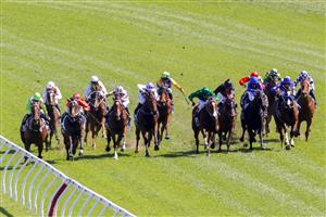 SYDNEY, AUSTRALIA - OCTOBER 15: Tyler Schiller (L) on Front Page wins race 5 The Kosciuszko during Everest Day at Royal Randwick Racecourse on October 15, 2022 in Sydney, Australia. (Photo by Jenny Evans/Getty Images)