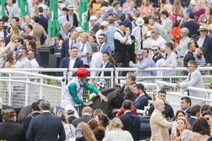 SYDNEY, AUSTRALIA - OCTOBER 22: Regan Bayliss on Diamil returns to scale after winning race 5 the Vale Beryl White Filante Handicap during Spring Champions Stakes Day at Royal Randwick Racecourse on October 22, 2022 in Sydney, Australia. (Photo by Jenny Evans/Getty Images)