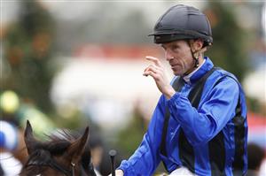 MELBOURNE, AUSTRALIA - OCTOBER 29: John Allen rides #2 Ashfoora after winning race nine the Furphy Sprint during 2022 Penfolds Victoria Derby Day at Flemington Racecourse on October 29, 2022 in Melbourne, Australia. (Photo by Daniel Pockett/Getty Images)