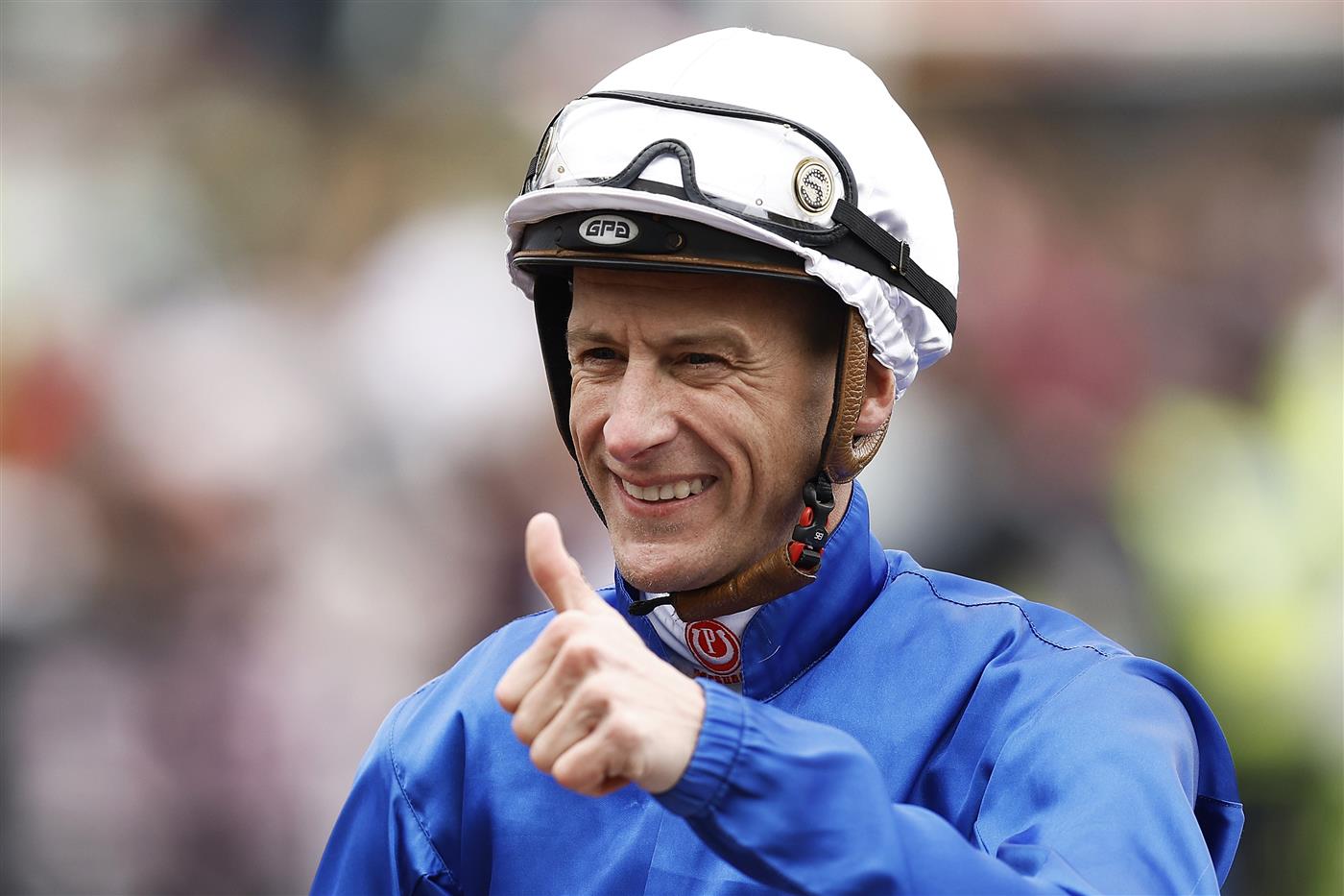 MELBOURNE, AUSTRALIA - NOVEMBER 01: Blake Shinn riding Renosu after winning Race 5, the The Schweppervescence Plate, during 2022 Lexus Melbourne Cup Day at Flemington Racecourse on November 01, 2022 in Melbourne, Australia. (Photo by Daniel Pockett/Getty Images)