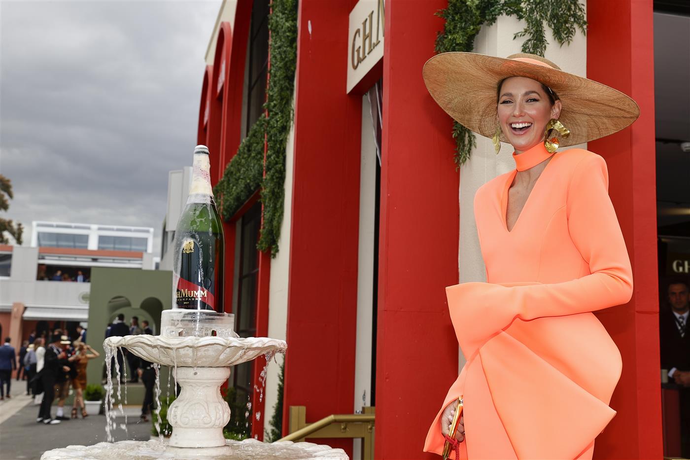 MELBOURNE, AUSTRALIA - NOVEMBER 03: Nikki Phillips during 2022 Oaks Day at Flemington Racecourse on November 3, 2022 in Melbourne, Australia. (Photo by Sam Tabone/Getty Images)