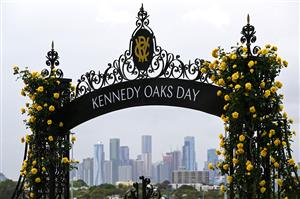 MELBOURNE, AUSTRALIA - NOVEMBER 03: General view during 2022 Kennedy Oaks Day at Flemington Racecourse on November 03, 2022 in Melbourne, Australia. (Photo by Vince Caligiuri/Getty Images)