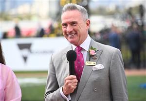MELBOURNE, AUSTRALIA - NOVEMBER 03: VRC Chairman, Neil Wilson is seen during 2022 Kennedy Oaks Day at Flemington Racecourse on November 03, 2022 in Melbourne, Australia. (Photo by Vince Caligiuri/Getty Images)