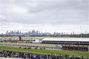MELBOURNE, AUSTRALIA - NOVEMBER 03: Tommy Berry riding #1 She's Extreme to win Race 8, the Kennedy Oaks, during 2022 Kennedy Oaks Day at Flemington Racecourse on November 03, 2022 in Melbourne, Australia. (Getty)