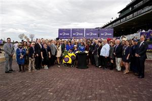 LEXINGTON, KENTUCKY - NOVEMBER 05: The ownership group of Cody