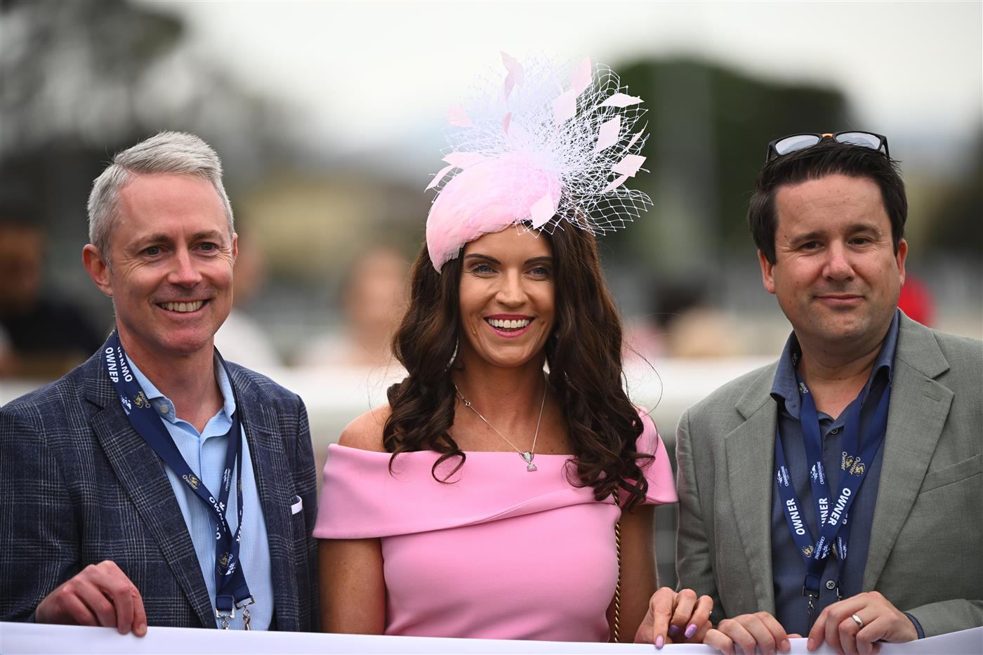 CRANBOURNE, AUSTRALIA - NOVEMBER 12: Trainer Natalie Young (ctr) is seen after Brayden Star won Race 6, the Freeway Ford Shooting Star, during Melbourne Racing on Cranbourne Cup Day at Cranbourne Racecourse on November 12, 2022 in Cranbourne, Australia. (Photo by Vince Caligiuri/Getty Images)