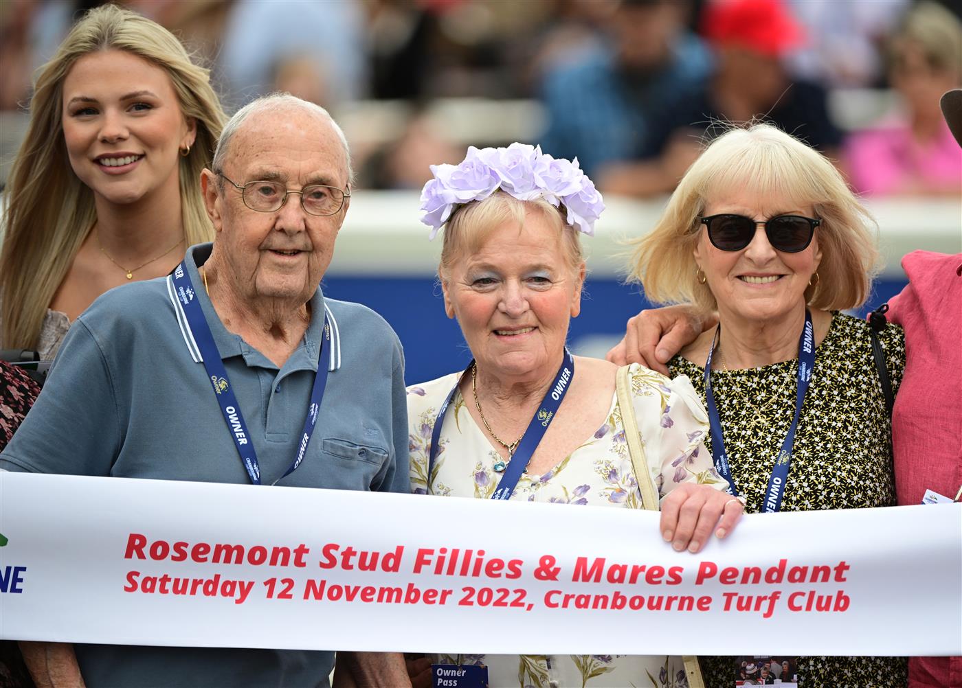 CRANBOURNE, AUSTRALIA - NOVEMBER 12: Udyta Clarke is seen after Megamea won Race 5, the Rosemont Stud F&m Pendant, during Melbourne Racing on Cranbourne Cup Day at Cranbourne Racecourse on November 12, 2022 in Cranbourne, Australia. (Photo by Vince Caligiuri/Getty Images)