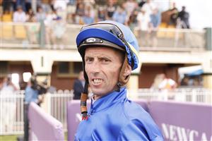 NEWCASTLE, AUSTRALIA - NOVEMBER 12: Nash Rawiller looks on after winning race 8 The Hunter on Vilana during Racing at Newcastle Racecourse on November 12, 2022 in Newcastle, Australia. (Photo by Mark Evans/Getty Images)