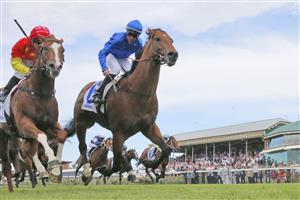 NEWCASTLE, AUSTRALIA - NOVEMBER 12: Nash Rawiller on Vilana wins race 8 the Hunter during Sydney Racing at  on November 12, 2022 in Newcastle, Australia. (Photo by Mark Evans/Getty Images)