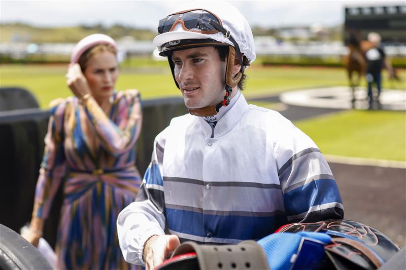 KEMBLA GRANGE, AUSTRALIA - NOVEMBER 19: Tyler Schiller on Tap 'N' Run wins race 1 the TAB Highway Handicap during Sydney Racing at Kembla Grange Racecourse on November 19, 2022 in Kembla Grange, Australia. (Photo by Mark Evans/Getty Images)