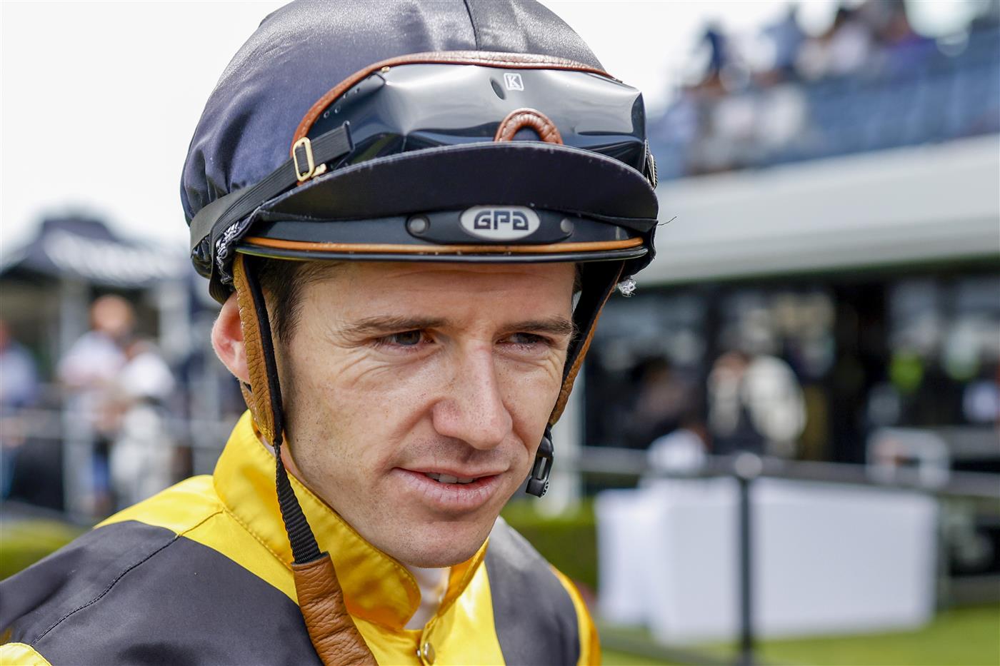 KEMBLA GRANGE, AUSTRALIA - NOVEMBER 19: Jason Collett looks on after winning race 4 the Eleven Eleven Benchmark 78 Handicap on Quick Tempo during Sydney Racing at Kembla Grange Racecourse on November 19, 2022 in Kembla Grange, Australia. (Photo by Mark Evans/Getty Images)