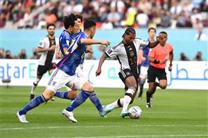 Serge Gnabry of Germany controls the ball (Getty Images)