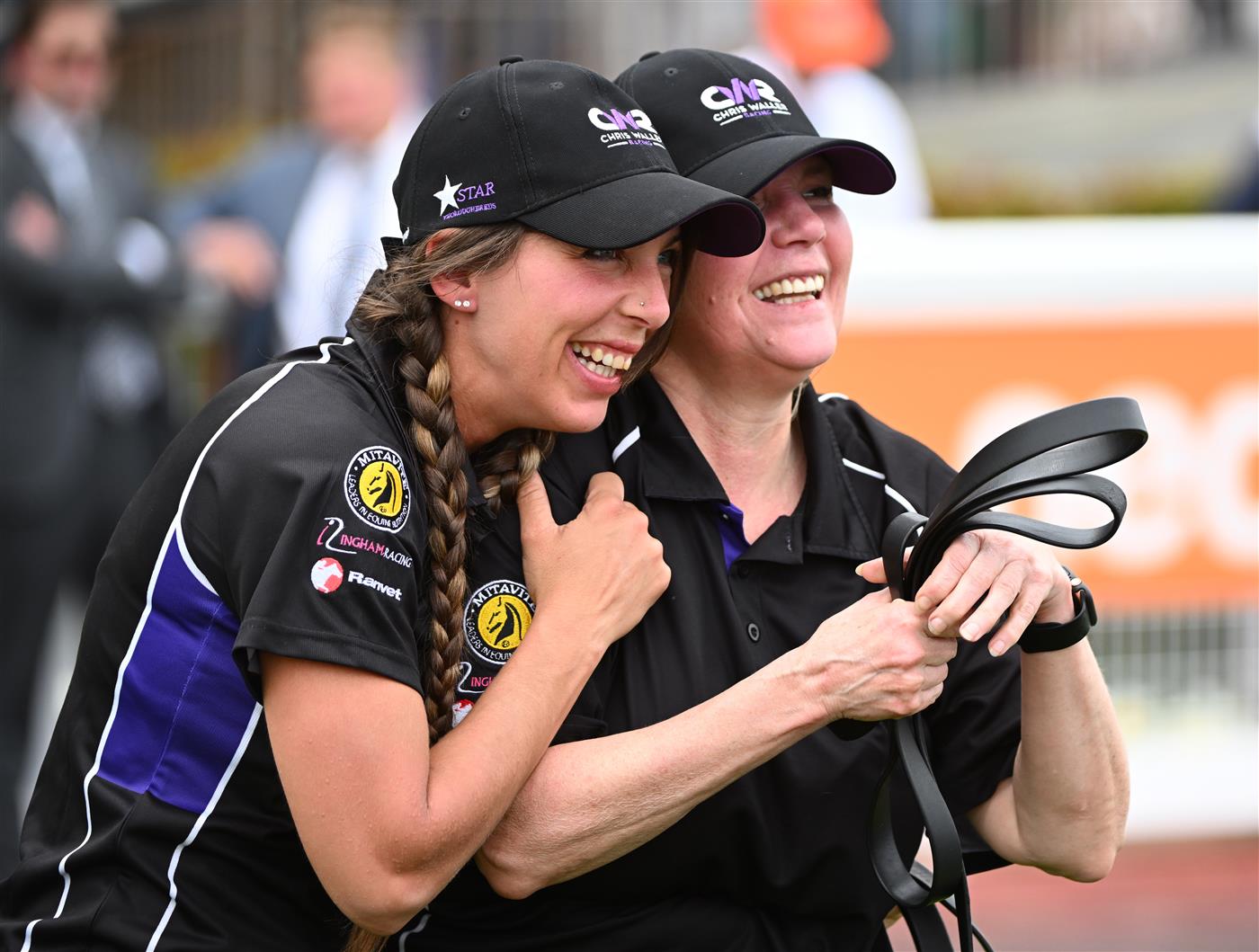 MELBOURNE, AUSTRALIA - NOVEMBER 26: Waller racing team celebrate after Vienna Princess won Race 4, the Quayclean Twilight Glow Stakes, during Melbourne Racing at Caulfield Racecourse on November 26, 2022 in Melbourne, Australia. (Photo by Vince Caligiuri/Getty Images)
