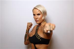 GOLD COAST, AUSTRALIA - DECEMBER 02: Bec Rodriguez poses during the Ace Boxing Event weigh-ins at The Star Gold Coast on December 02, 2022 in Gold Coast, Australia. (Photo by Chris Hyde/Getty Images)
