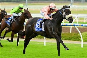 MELBOURNE, AUSTRALIA - DECEMBER 03: Luke Nolen riding Invincible Caviar winning Race 3, the Furphy Refreshing Ale Bm70 Handicap, during Melbourne Racing at Pakenham Racecourse on December 03, 2022 in Melbourne, Australia. (Photo by Vince Caligiuri/Getty Images)