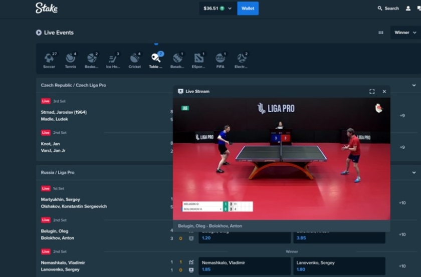 Table Tennis Live Streaming Watch table tennis streams live online