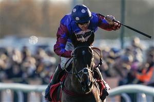 SUNBURY, ENGLAND - DECEMBER 26: Aidan Coleman riding Paisley Park win The Ladbrokes Long Walk Hurdle at Kempton Park Racecourse on December 26, 2022 in Sunbury, England. (Photo by Alan Crowhurst/Getty Images)