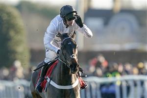 SUNBURY, ENGLAND - DECEMBER 26: Nico de Boinville riding Constitution Hill easily win The Ladbrokes Christmas Hurdle at Kempton Park Racecourse on December 26, 2022 in Sunbury, England. (Photo by Alan Crowhurst/Getty Images)
