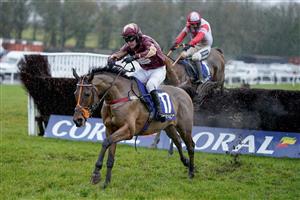 CHEPSTOW, WALES - DECEMBER 27: David Prichard riding The Two Amigos clear the last to win The Coral Welsh Grand National Handicap Chase at Chepstow Racecourse on December 27, 2022 in Chepstow, Wales. (Photo by Alan Crowhurst/Getty Images)