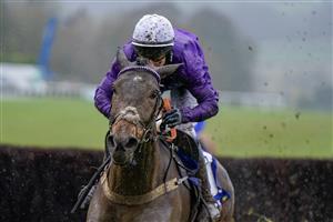CHEPSTOW, WALES - DECEMBER 27: Gavin Sheehan riding Fugitif clear the last to win The Coral Get Closer To The Action Handicap Chase at Chepstow Racecourse on December 27, 2022 in Chepstow, Wales. (Photo by Alan Crowhurst/Getty Images)