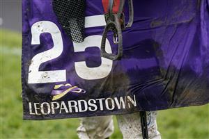 DUBLIN, IRELAND - DECEMBER 28: A muddy day at Leopardstown Racecourse on December 28, 2022 in Dublin, Ireland. (Photo by Alan Crowhurst/Getty Images)
