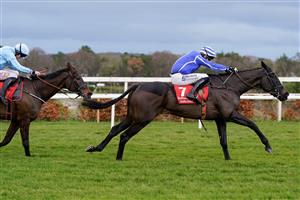 DUBLIN, IRELAND - DECEMBER 28: Patrick Mullins riding Ile Atlantique win The Midland Legal Solicitors Flat Race at Leopardstown Racecourse on December 28, 2022 in Dublin, Ireland. (Photo by Alan Crowhurst/Getty Images)