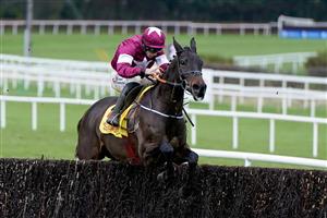 DUBLIN, IRELAND - DECEMBER 28: Jack Kennedy riding Conflated clear the last to win The Savills Chase at Leopardstown Racecourse on December 28, 2022 in Dublin, Ireland. (Photo by Alan Crowhurst/Getty Images)