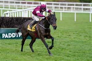 DUBLIN, IRELAND - DECEMBER 28: Jack Kennedy riding Conflated clear the last to win The Savills Chase at Leopardstown Racecourse on December 28, 2022 in Dublin, Ireland. (Photo by Alan Crowhurst/Getty Images)