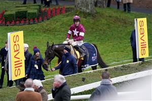 DUBLIN, IRELAND - DECEMBER 28: Jack Kennedy returns to the winners enclosure on Conflated after winning The Savills Chase at Leopardstown Racecourse on December 28, 2022 in Dublin, Ireland. (Photo by Alan Crowhurst/Getty Images)