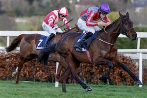 DUBLIN, IRELAND - DECEMBER 29: Charlie Mullins riding Fascile Mode win The Plusvital Flat Race at Leopardstown Racecourse on December 29, 2022 in Dublin, Ireland (Photo by Alan Crowhurst/Getty Images)