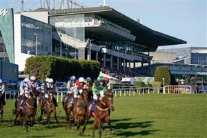 DUBLIN, IRELAND - DECEMBER 29: The grandstand at Leopardstown Racecourse on December 29, 2022 in Dublin, Ireland (Photo by Alan Crowhurst/Getty Images)