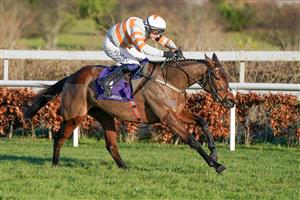 DUBLIN, IRELAND - DECEMBER 29: Paul Townend riding Shewearsitwell win The BeattheBank.ie Irish EBF Mares Hurdle at Leopardstown Racecourse on December 29, 2022 in Dublin, Ireland (Photo by Alan Crowhurst/Getty Images)