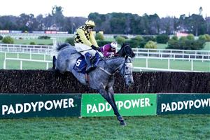 DUBLIN, IRELAND - DECEMBER 29: Paul Townend riding Gaillard Du Mesnil clear the last to win The Neville Hotels Novice Chase at Leopardstown Racecourse on December 29, 2022 in Dublin, Ireland (Photo by Alan Crowhurst/Getty Images)