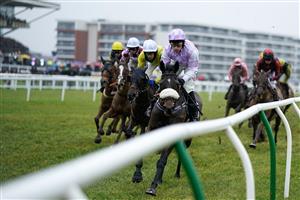 NEWBURY, ENGLAND - DECEMBER 31: A general view as runners pass the grandstands during The Play Coral