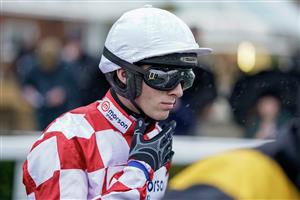 NEWBURY, ENGLAND - DECEMBER 31: A clean Harry Cobden at Newbury Racecourse on December 31, 2022 in Newbury, England. (Photo by Alan Crowhurst/Getty Images)