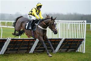 NEWBURY, ENGLAND - DECEMBER 31: Nico de Boinville riding Jet Powered during The Coral Racing Club Join For Free