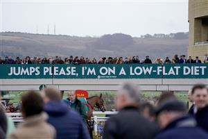 CHELTENHAM, ENGLAND - JANUARY 01: A general view at Cheltenham Racecourse on January 01, 2023 in Cheltenham, England. (Photo by Alan Crowhurst/Getty Images)