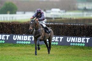 ESHER, ENGLAND - JANUARY 07: Alex Edwards riding Wishing And Hoping clear the last to win The Unibet Veterans' Handicap Chase at Sandown Park on January 07, 2023 in Esher, England. (Photo by Alan Crowhurst/Getty Images)